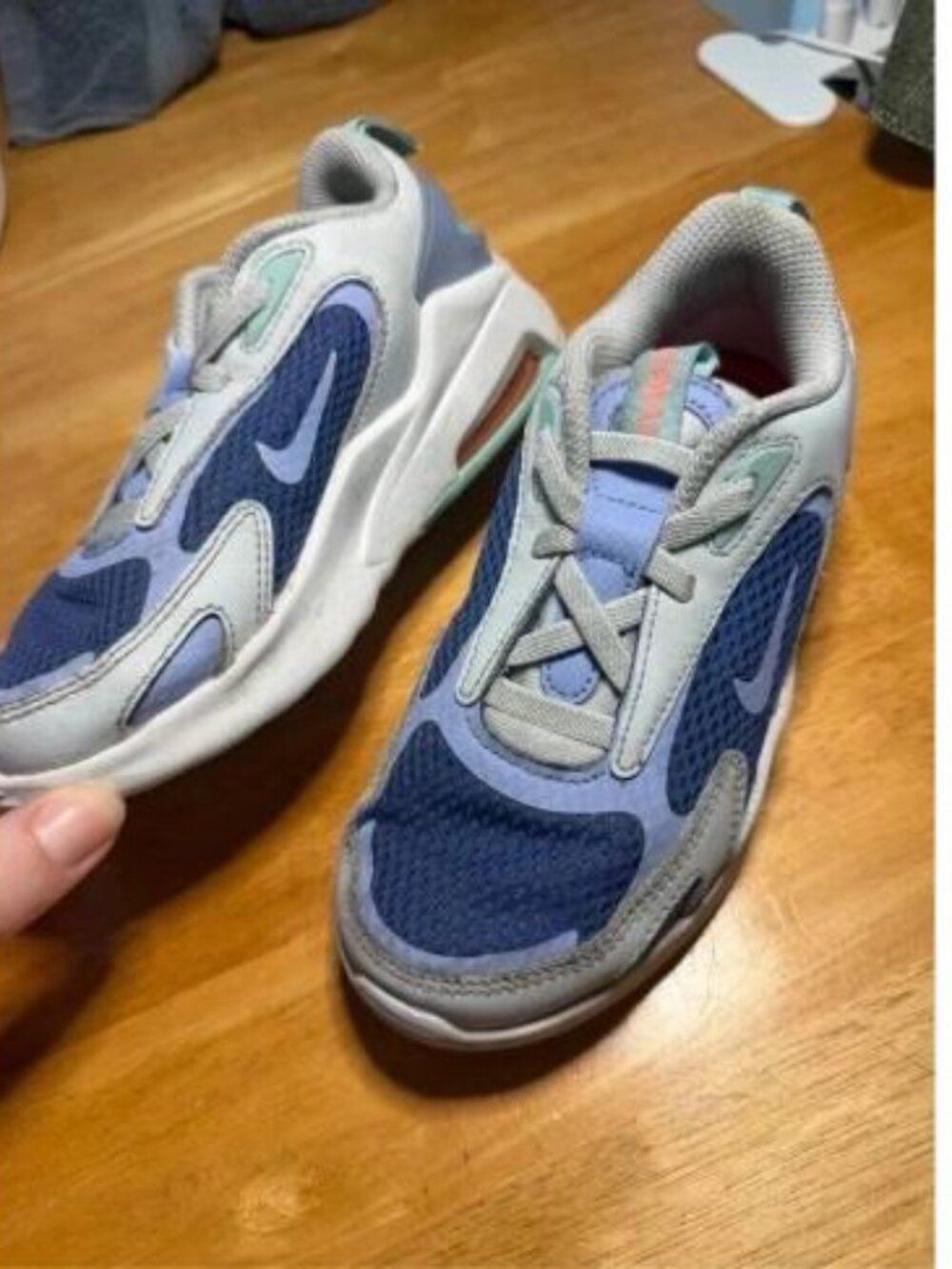 Nike Air Max Bolt Kids Sneakers Blue/Lilac/Teal Little Kids Size 11C